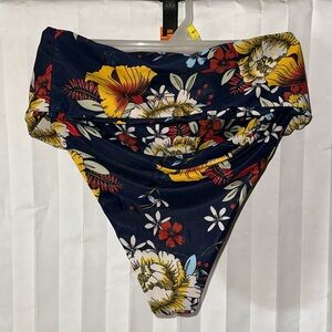 Sizaful Dark Blue Floral Bikini Set Women’s Size 4 – Two Piece Swimsuit